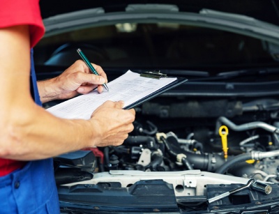 Car maintenance verification