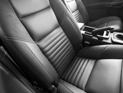 Leather car interior
