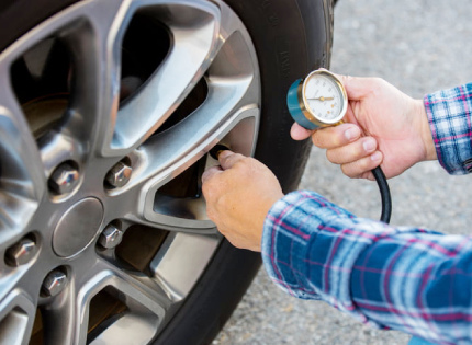 Car tire pressure