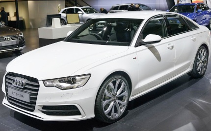 White Audi Sedan